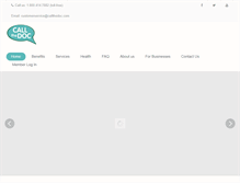 Tablet Screenshot of callthedoc.com